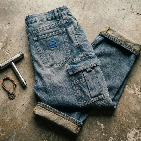 ABRUZZ Signature Multi-Pocket Utility Cargo Jeans