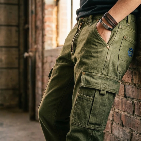 ABRUZZ “Nomad” Signature Earth-Tone Cargo Denims